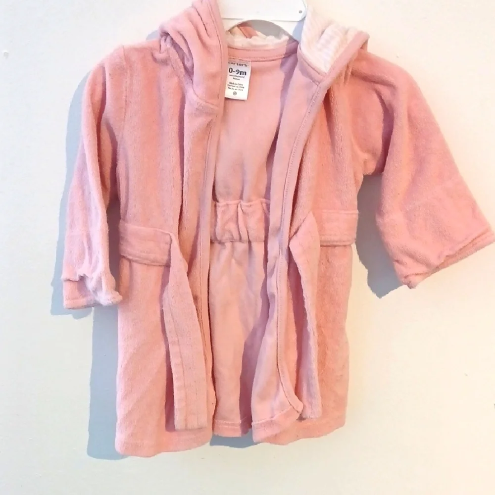 Cozy Pink Hooded Robe
